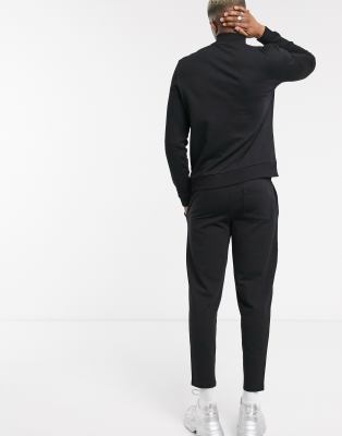 asos black tracksuit