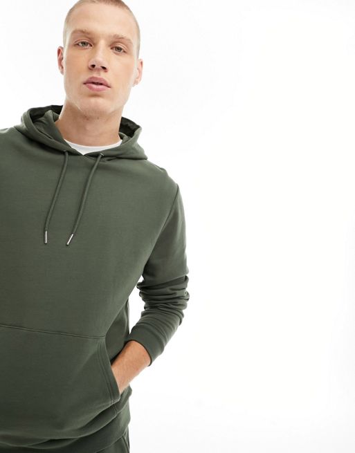 ASOS DESIGN tracksuit with oversized hoodie and oversized sweatpants in  khaki