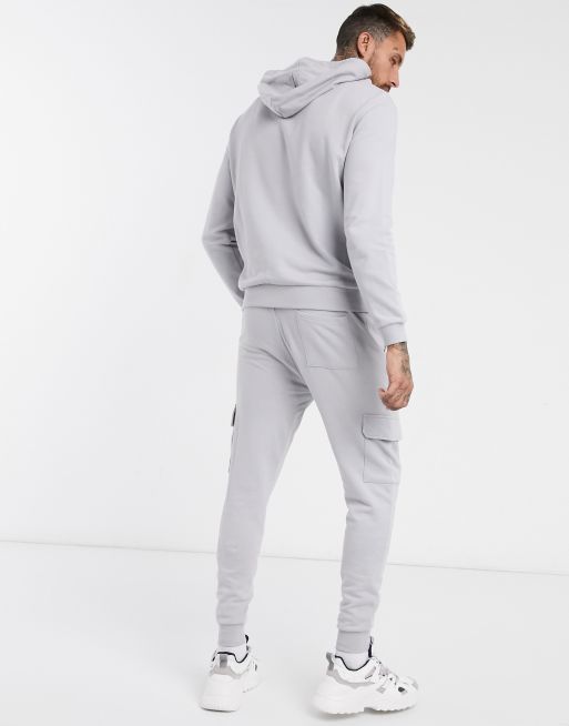 Asos hot sale grey tracksuit