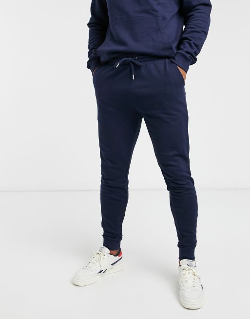 Asos navy tracksuit sale