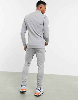 mens muscle fit tracksuit