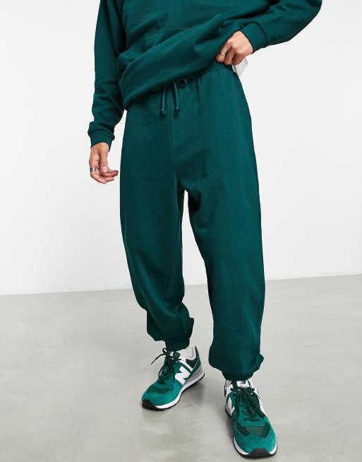 ASOS Tracksuit With Oversized Hoodie And Oversized joggers in Green for Men