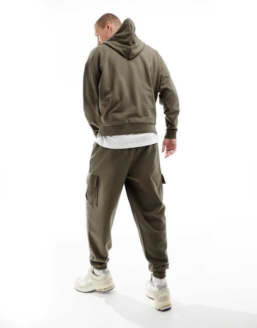 Mens Khaki Oversized Hoodie