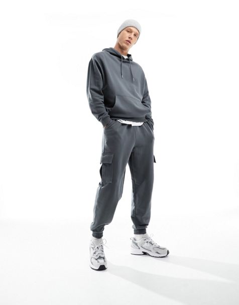 BCSY Sun Mens Slim Fit Jogging Sweat Suits Casual Tracksuits +