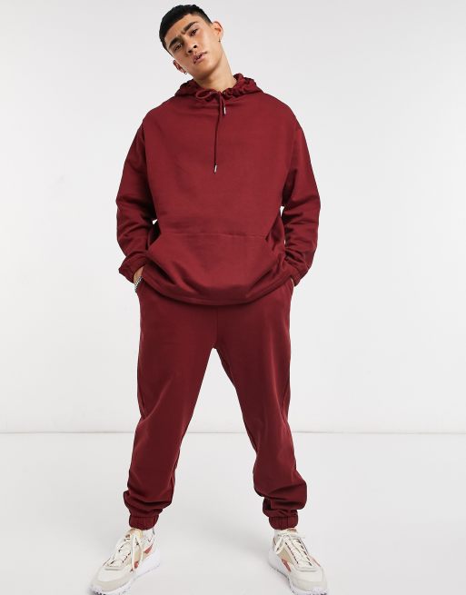 ASOS Tracksuit With Oversized Hoodie And Oversized joggers in Green for Men