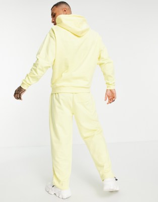 pastel yellow tracksuit