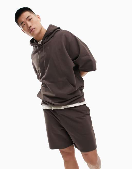 Hoodie and best sale shorts tracksuit