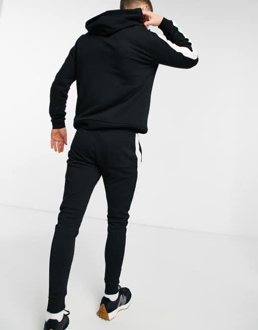 Nike Pinstripe Tracksuit In Black, ASOS