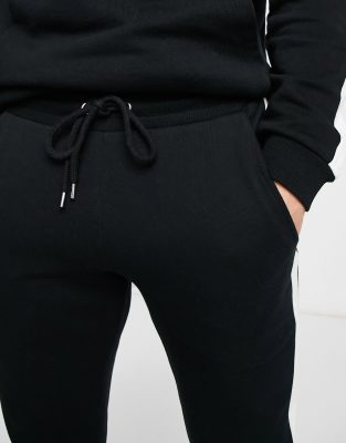 asos black tracksuit