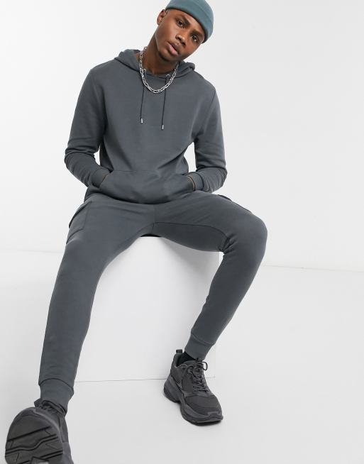 Grey discount tracksuit asos