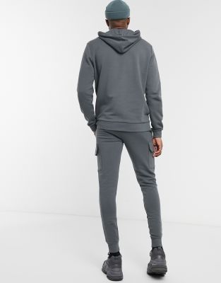 skinny cargo sweatpants