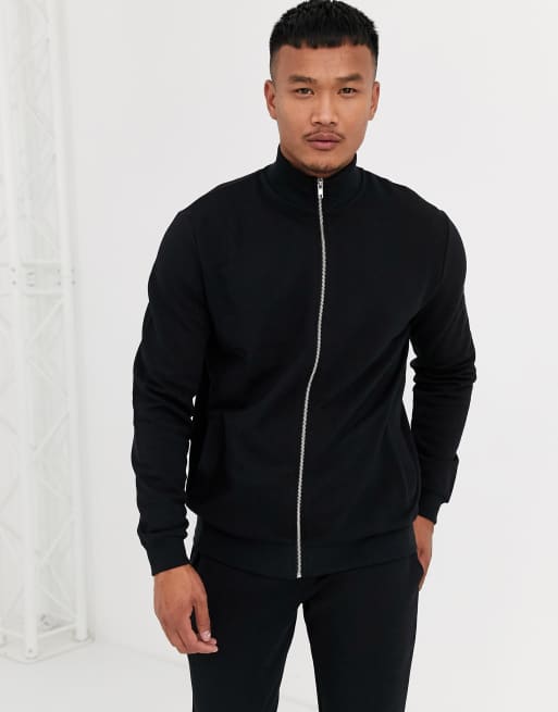 Asos best sale black tracksuit