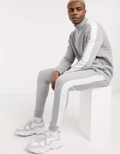 asos white tracksuit