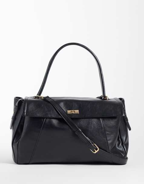 ASOS DESIGN – Tragetasche in Schwarz mit Umschlag - view 1