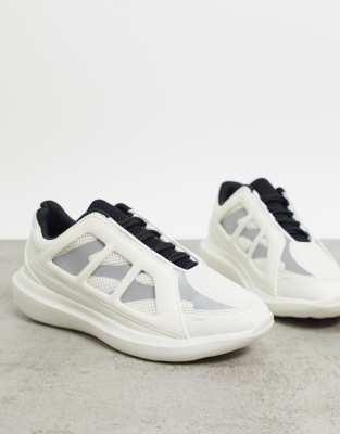 white mesh trainers