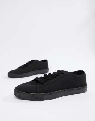 black trainers asos