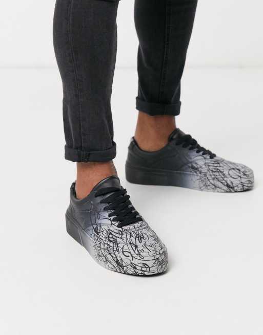 Asos design trainers hot sale in black