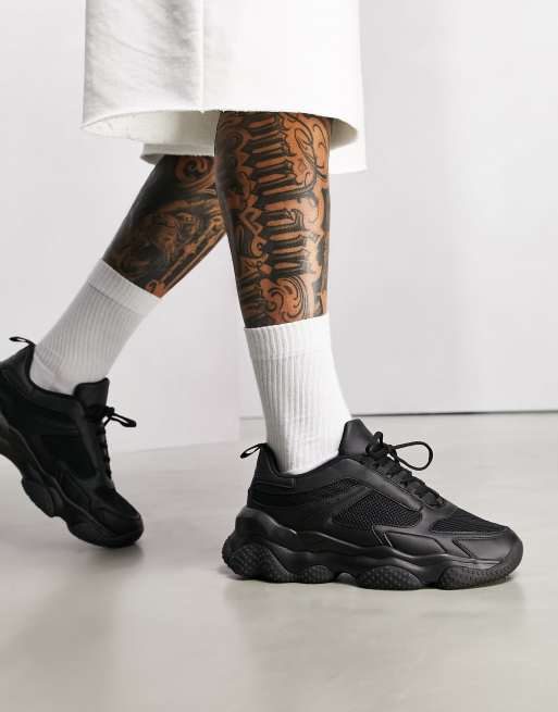 Asos black hot sale trainers mens