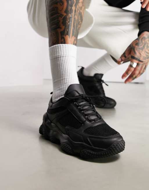 Asos black trainers store mens