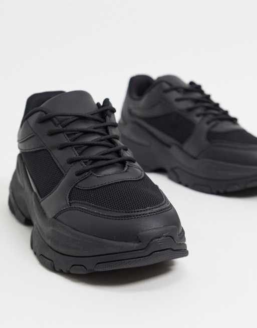 Asos design trainers in on sale black