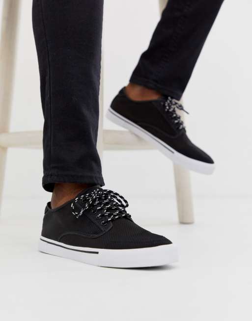 Asos design trainers hot sale in black