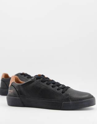 asos black trainers mens