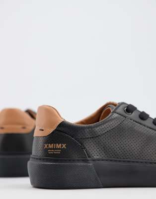 asos black trainers mens