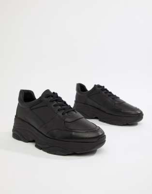 asos black trainers