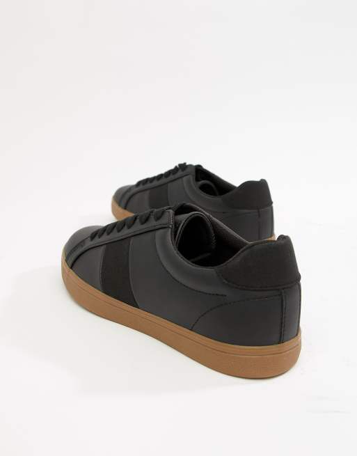 Black gum sale sole trainers womens