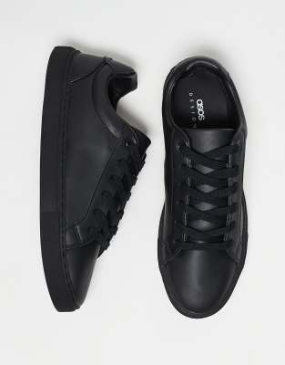 Asos womens black on sale trainers