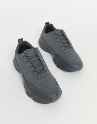 grey mesh trainers