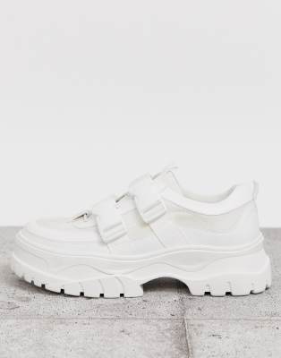 asos chunky white trainers