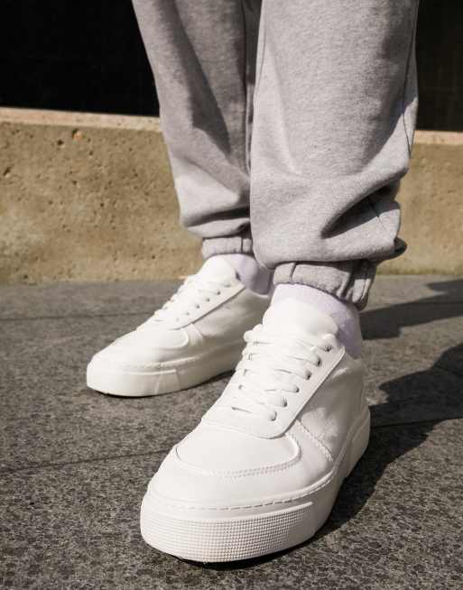 Asos design cheap sneakers in white