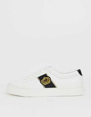 asos design white trainers