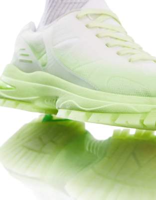 fluorescent green trainers