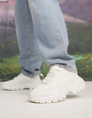 chunky white trainers asos
