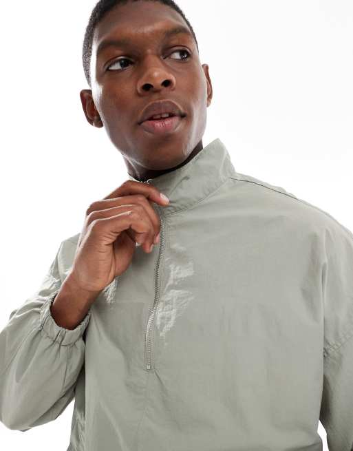 ASOS DESIGN - Trainingsjack van ripstop zonder sluiting in groen, 4 van 4