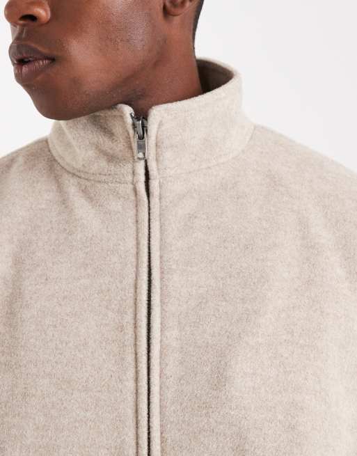 ASOS DESIGN – Trainingsjacke in steinbeiger Wolloptik, 5 von 5