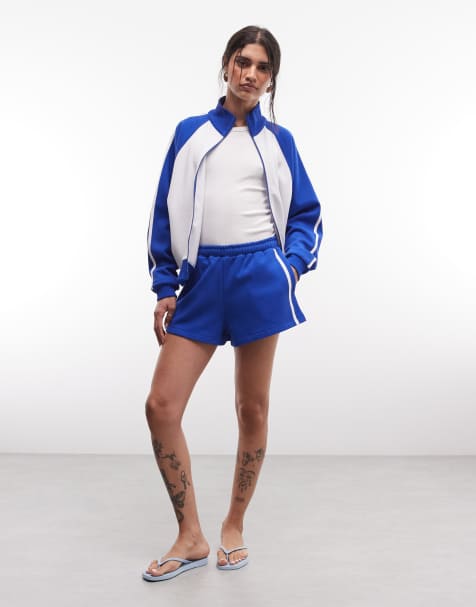 ASOS DESIGN – Trainingsshorts in Blau, Kombiteil - view 1