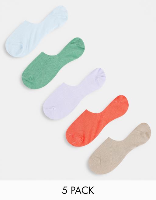 ASOS DESIGN – Träningsstrumpor i jordnära färger, 5-pack