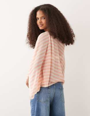 Durchsichtiger Poncho Für Damen – Asymmetrisch, Schulterfrei, Y2K Style Mit Strick-Optik