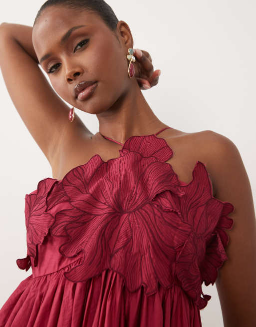 trapeze cocktail dress Keyla Mini In a flirty flared shape Powder pink trapeze cocktail dress