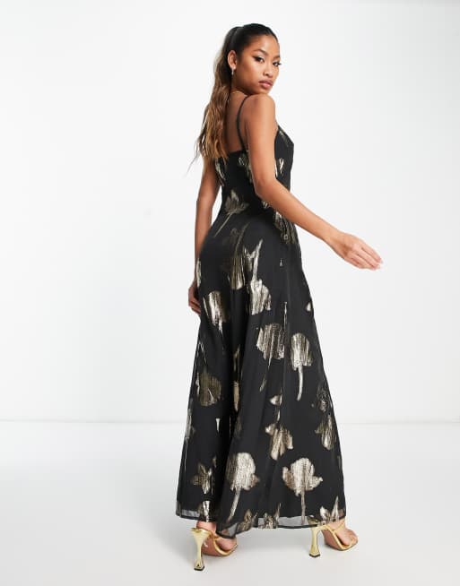 Asos trapeze shop maxi dress