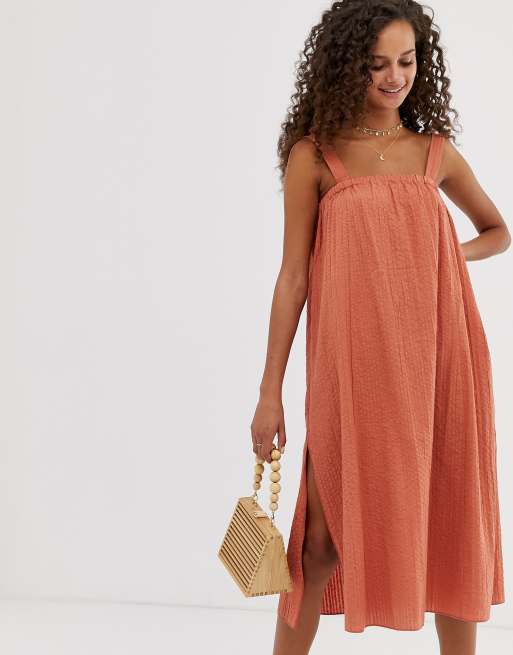 ASOS DESIGN trapeze midi sundress