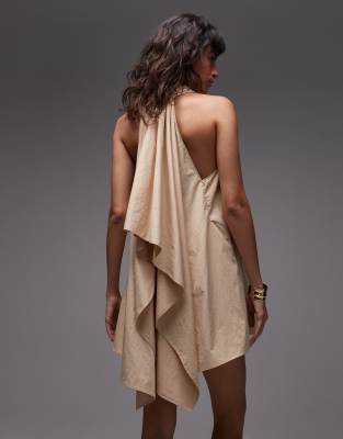 Asos Design Trapeze Mini Dress In White