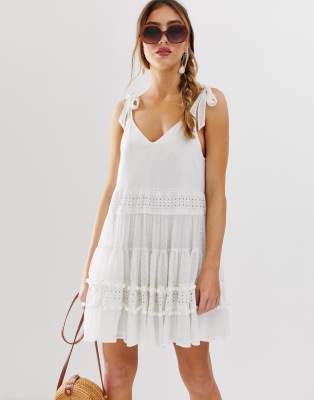 asos white summer dress