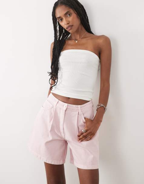 ASOS DESIGN – Trapezowe szorty w spranym różowym kolorze, część zestawu - view 1