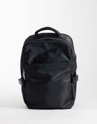 Asos Design Travel Backpack In Black