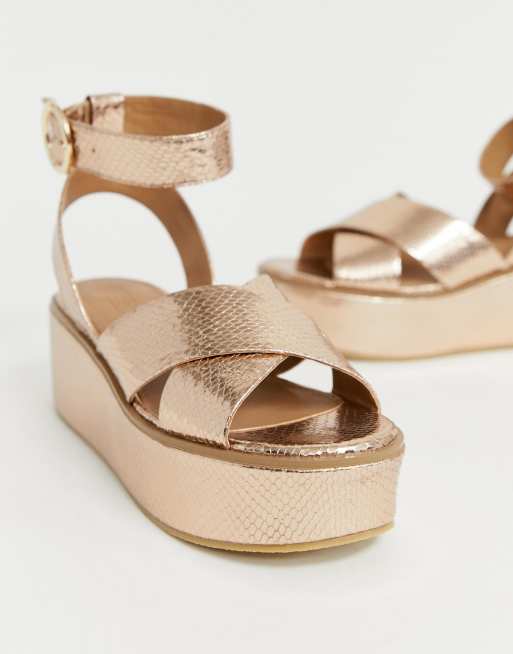 Flatforms rose hot sale gold