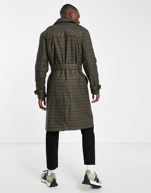 manteau ecossais vert